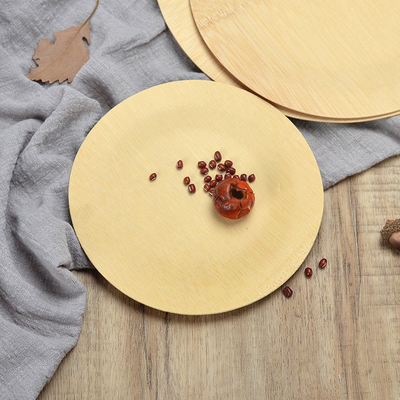 100% Organic Compostable Disposable Bamboo Leaf Plates 9 Inch