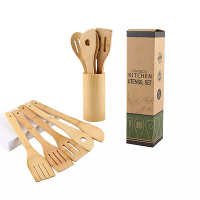 300mm Biodegradable Bamboo Shovel Utensils Set Practiced Tools Reusable For Home Kitchen Restaurants Hotel Food Cooking